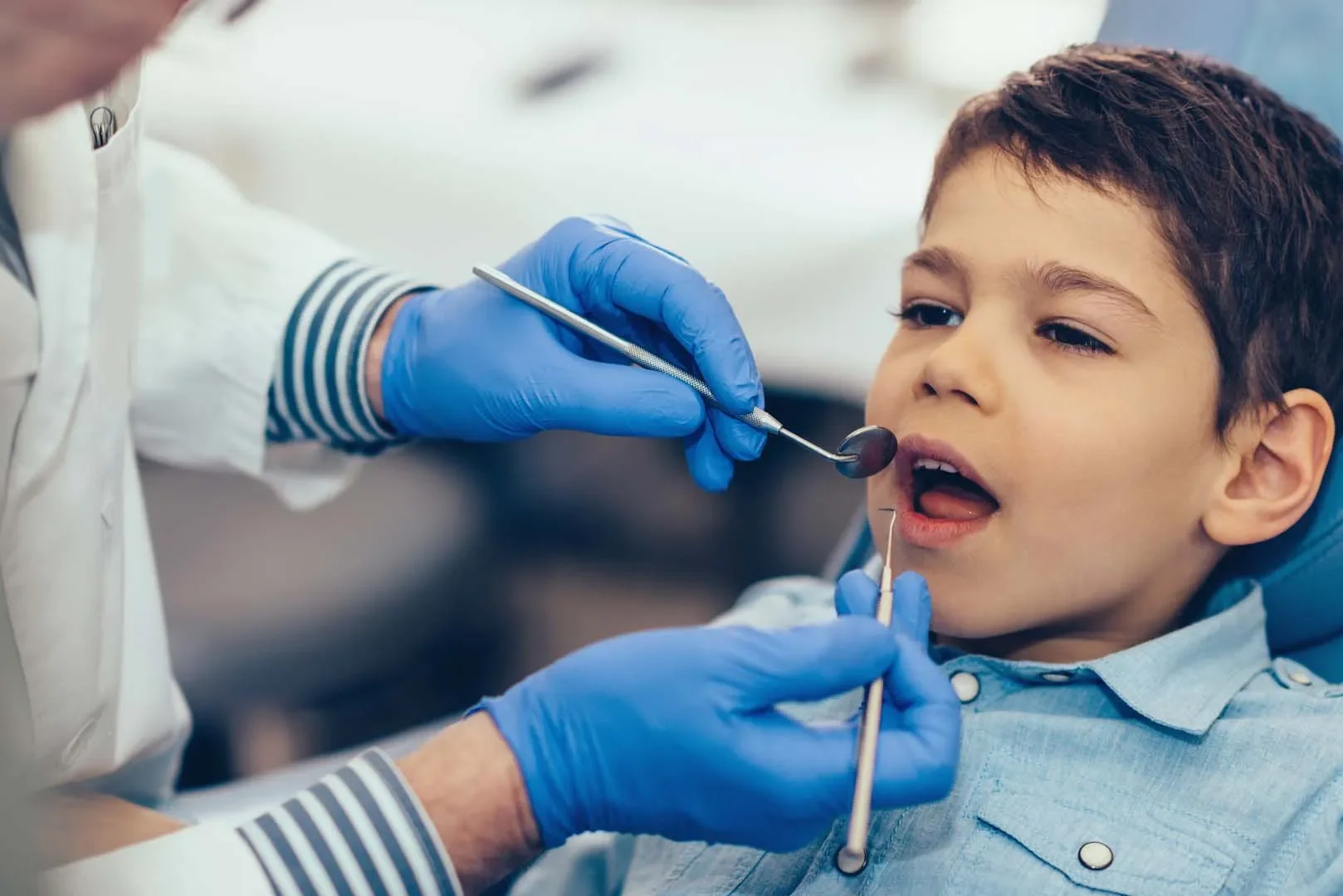 Child's dental visit at Berry Road Dental